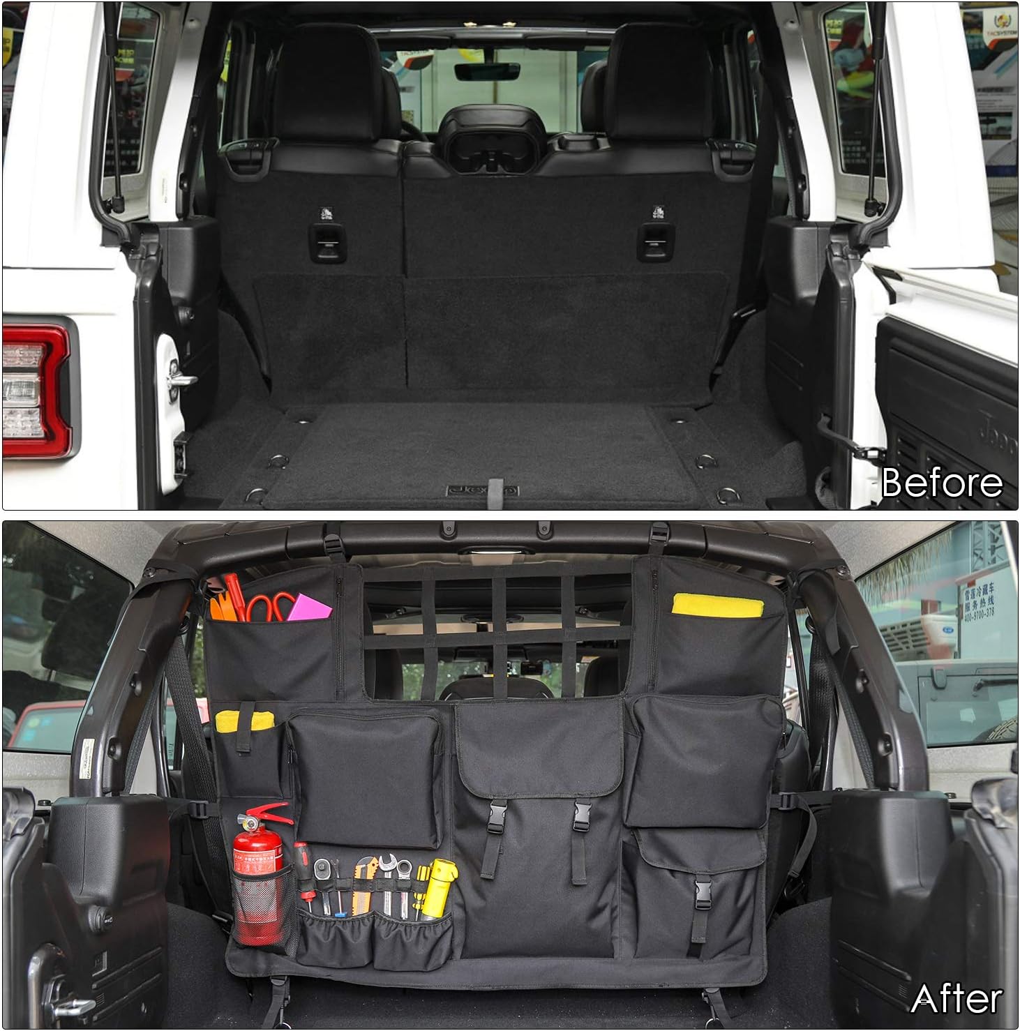 Trunk Storage Bag with Multi-Pockets Tool Kits Organizers Cargo Bag D9182