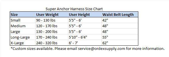 X-Large Harness Body Fall Arrestor R49705