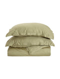 300 Thread Count Cotton Solid Duvet Cover Set King/California King Green H674310