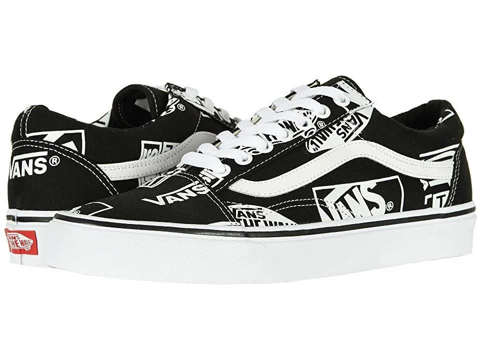Black True White Vans Old Skool Shoes Q936658