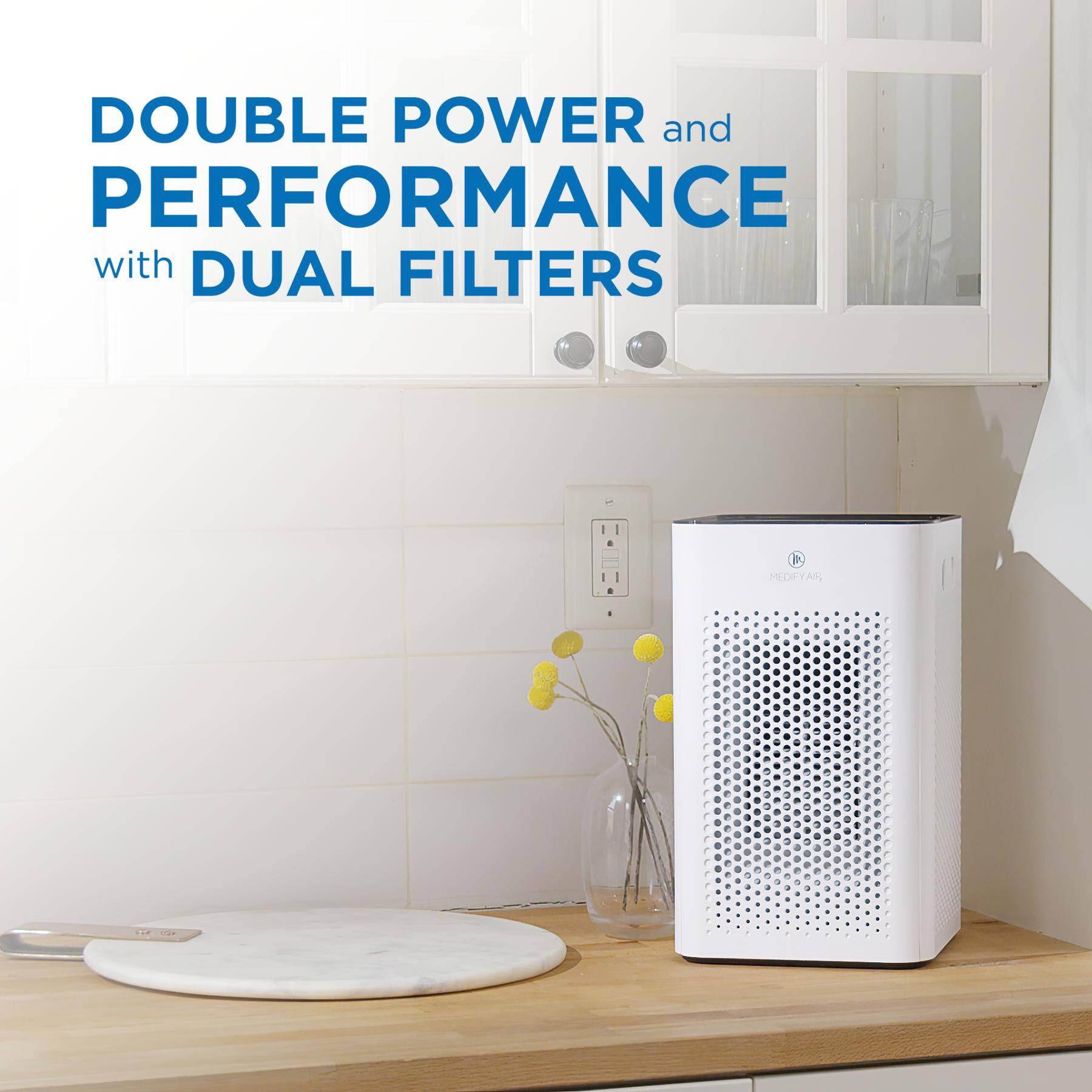 Table Top Air Purifier with HEPA Replacement Filters (1 Pair) X714