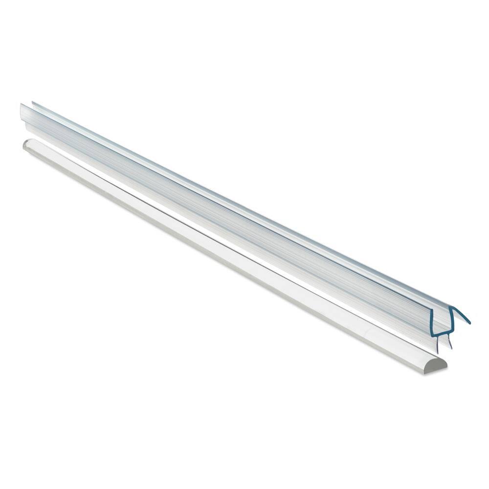 58.5x22 W x 76x22 H Hinged Frameless Shower Door Brushed Nickel L75461