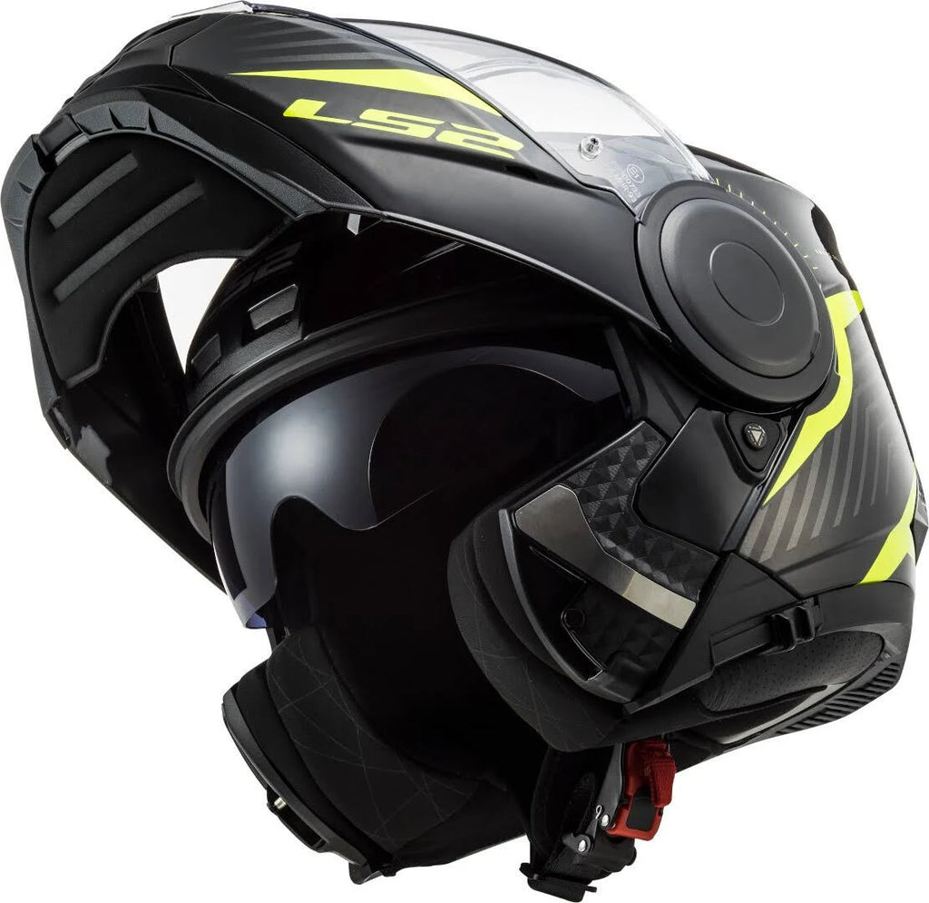 Black-Yellow Motorcycle Helmet R7329