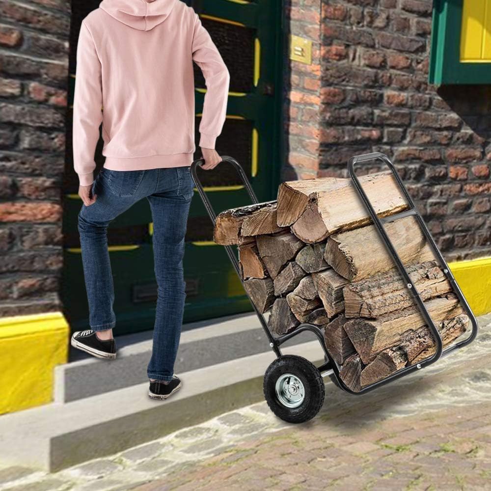 Firewood Cart with Large Wheels S69754