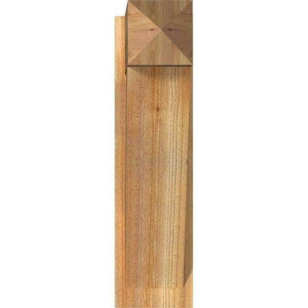 8x22W x 22x22D x 30x22H Traditional Rough Sawn Western Red Cedar Outlooker U3793