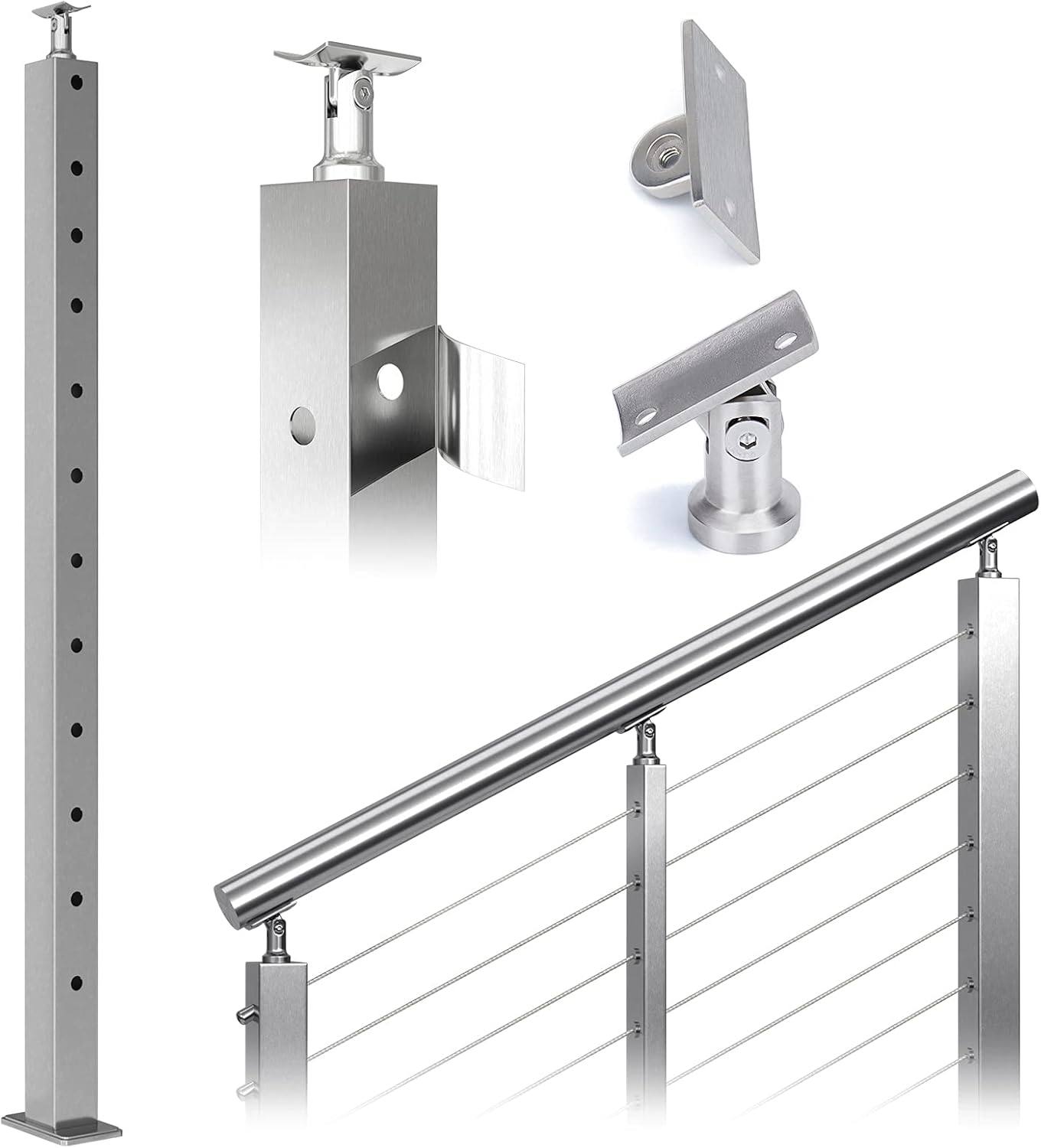 Stainless Steel Brushed Finishing Pre-Drilled Post C3989
