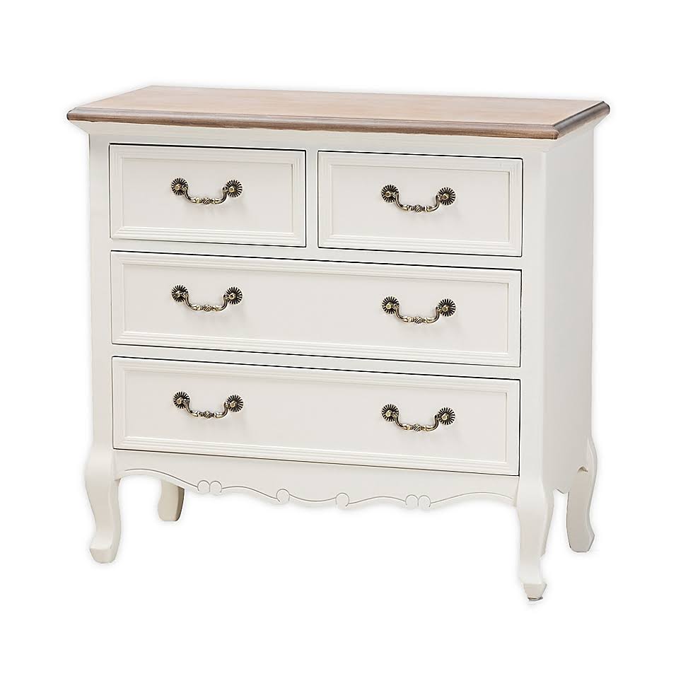 White Oak 4-Drawer Accent Cabinet P83931