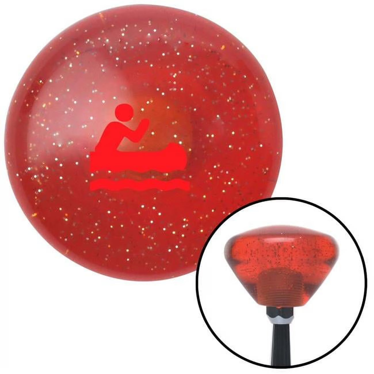 Orange Retro Metal Flake Shift Knob with M16 x 1.5 Insert P4709