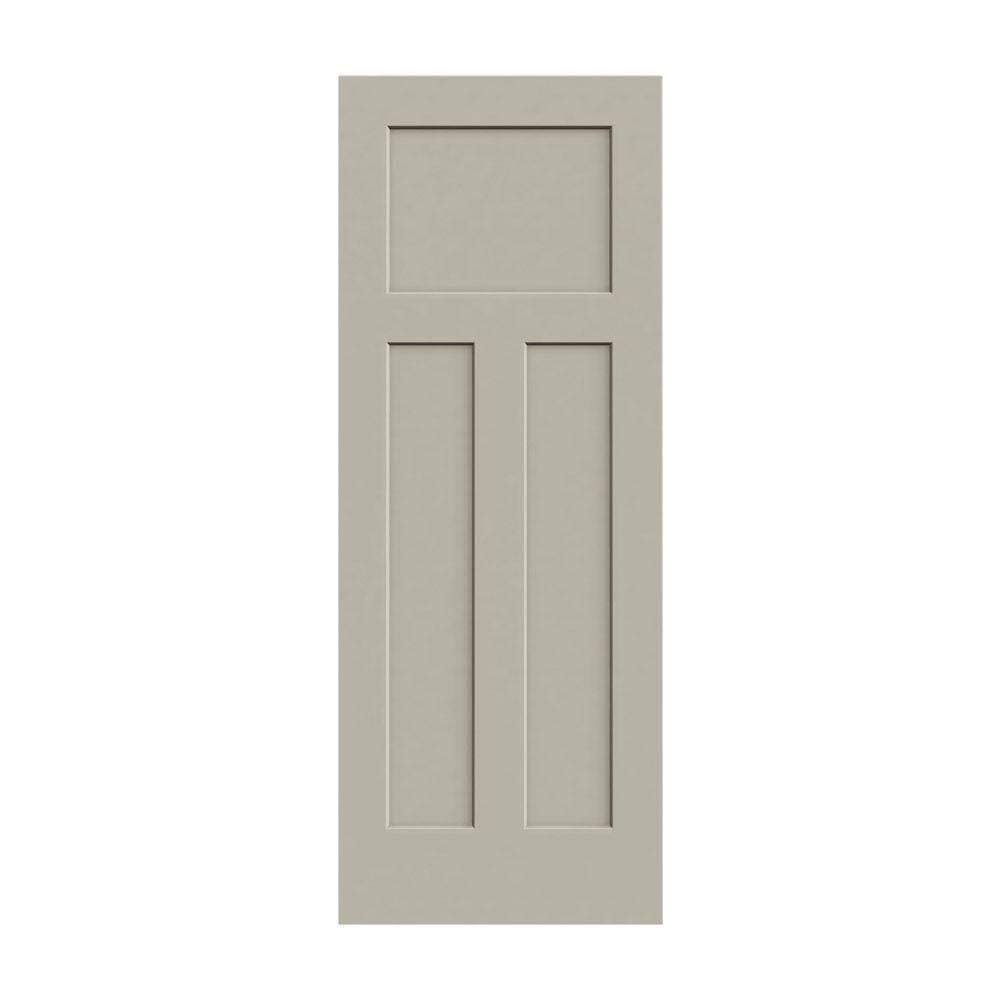 36 in. x 80 in. Desert Sand Painted Molded Composite MDF Interior Door Slab E759