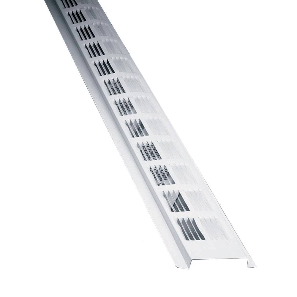 White Weather Resistant Aluminum Soffit Vent T86880