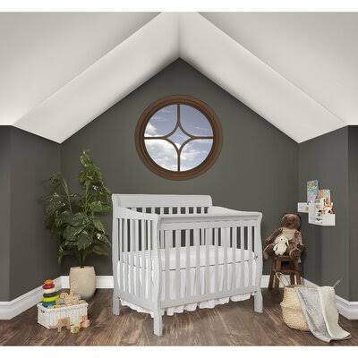 4-in-1 Convertible Mini Crib, Gray K144088