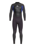Jet Black Nite Blue 3/2mm Back Zip Mens Wetsuit I856