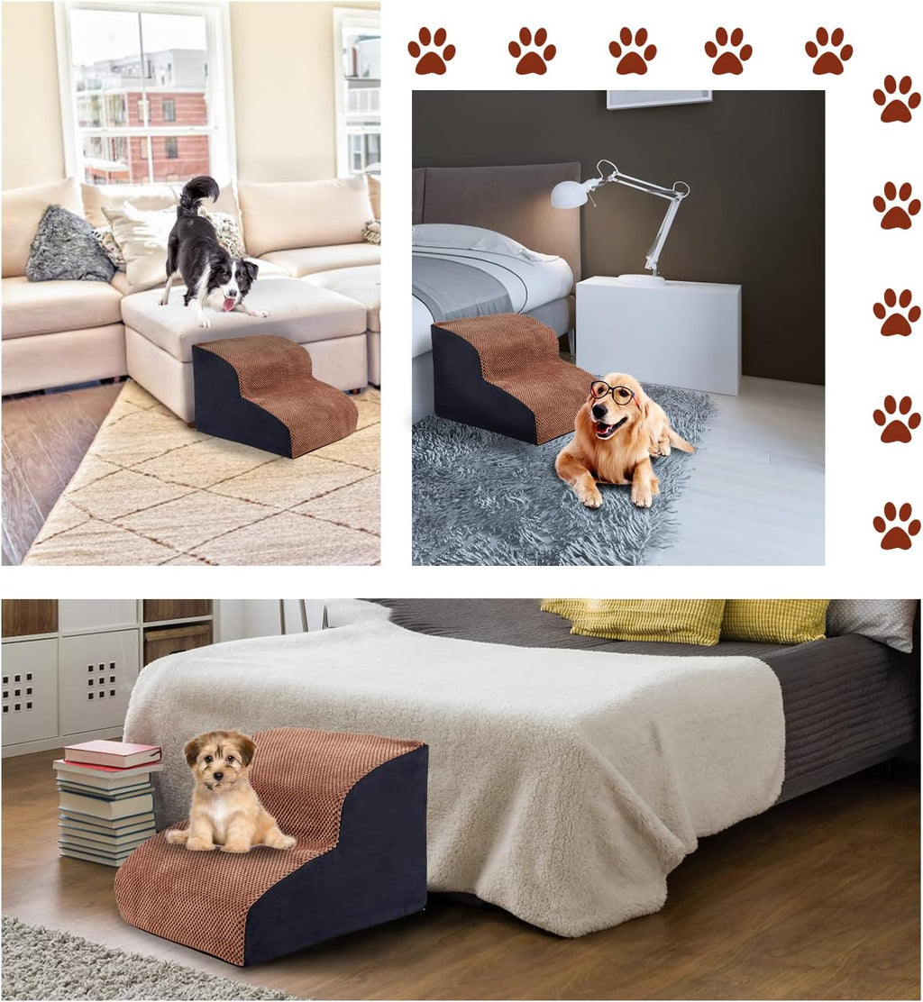 2 Steps High-Density Foam Dog Stairs B740