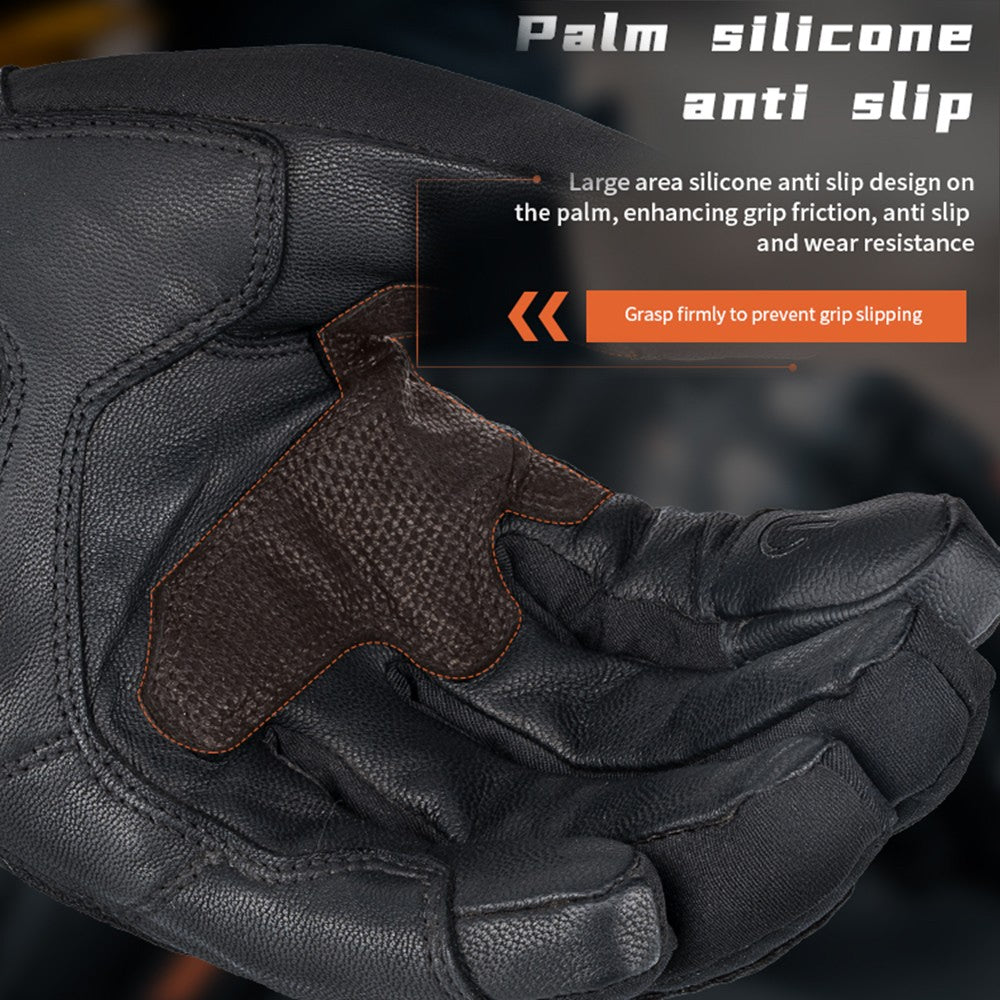 Vintage Leather Motorcycle Gloves Y63148