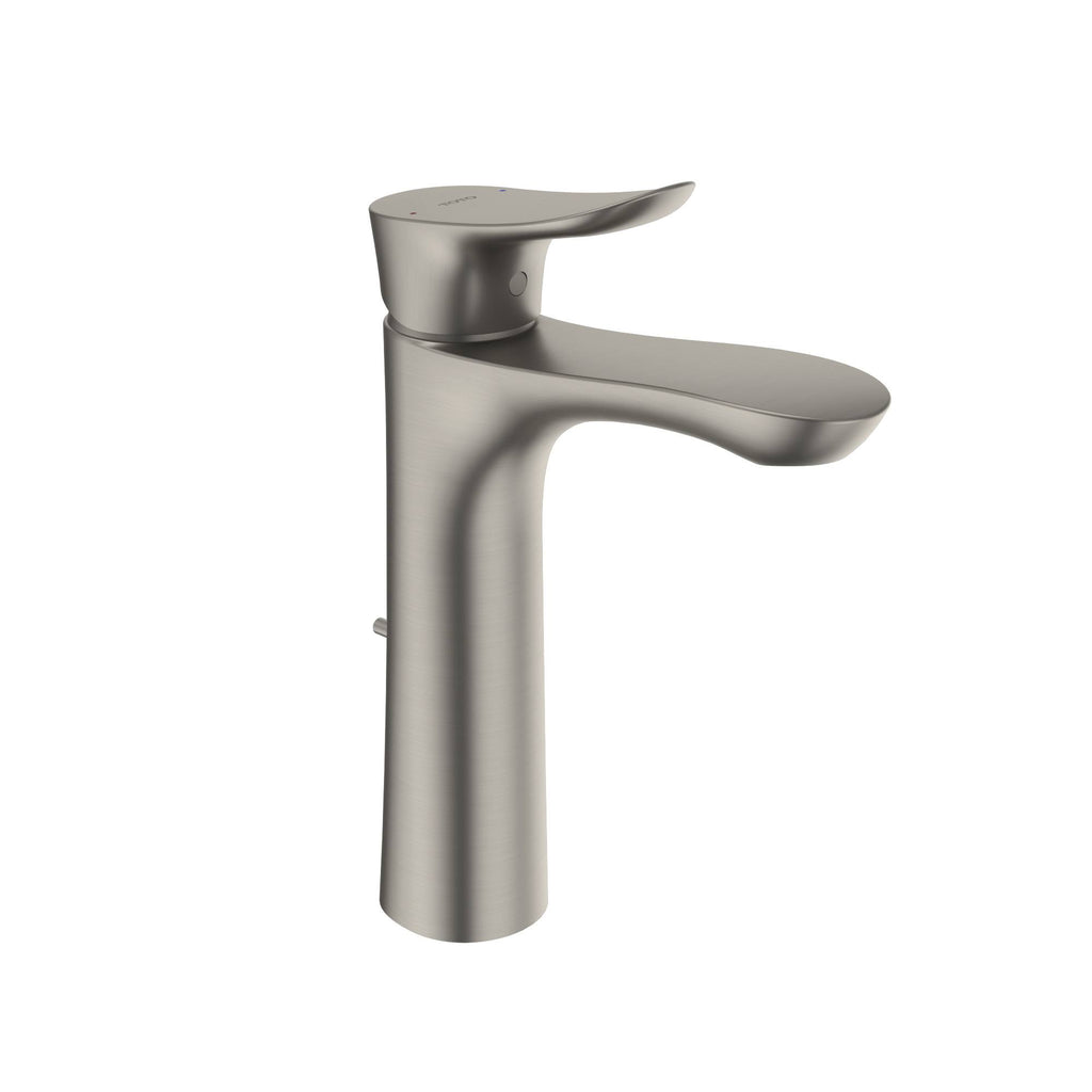 Single Handle Semi-Vessel Bathroom Sink Faucet, Brushed Nickel D52430