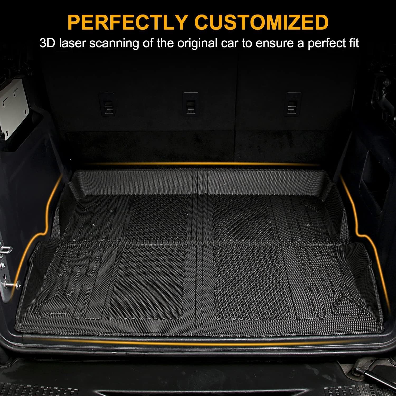 Cargo Liner for Ford Bronco 4-Door All Weather Cargo Mat W3358