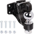 Pintle Hook Trailer Hitches with 2-5/16 Inch Ball, 16000 lbs, Black Powder Coat, Pack of 2 P119