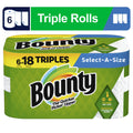 6 Triple Rolls White Paper Towels F44708
