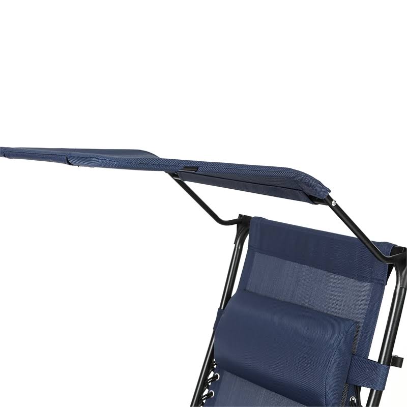 Blue Zero Gravity Chair with Canopy W152339