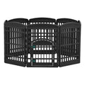 8 Panel Plastic Playpen, Hunter Green - Black Q946465