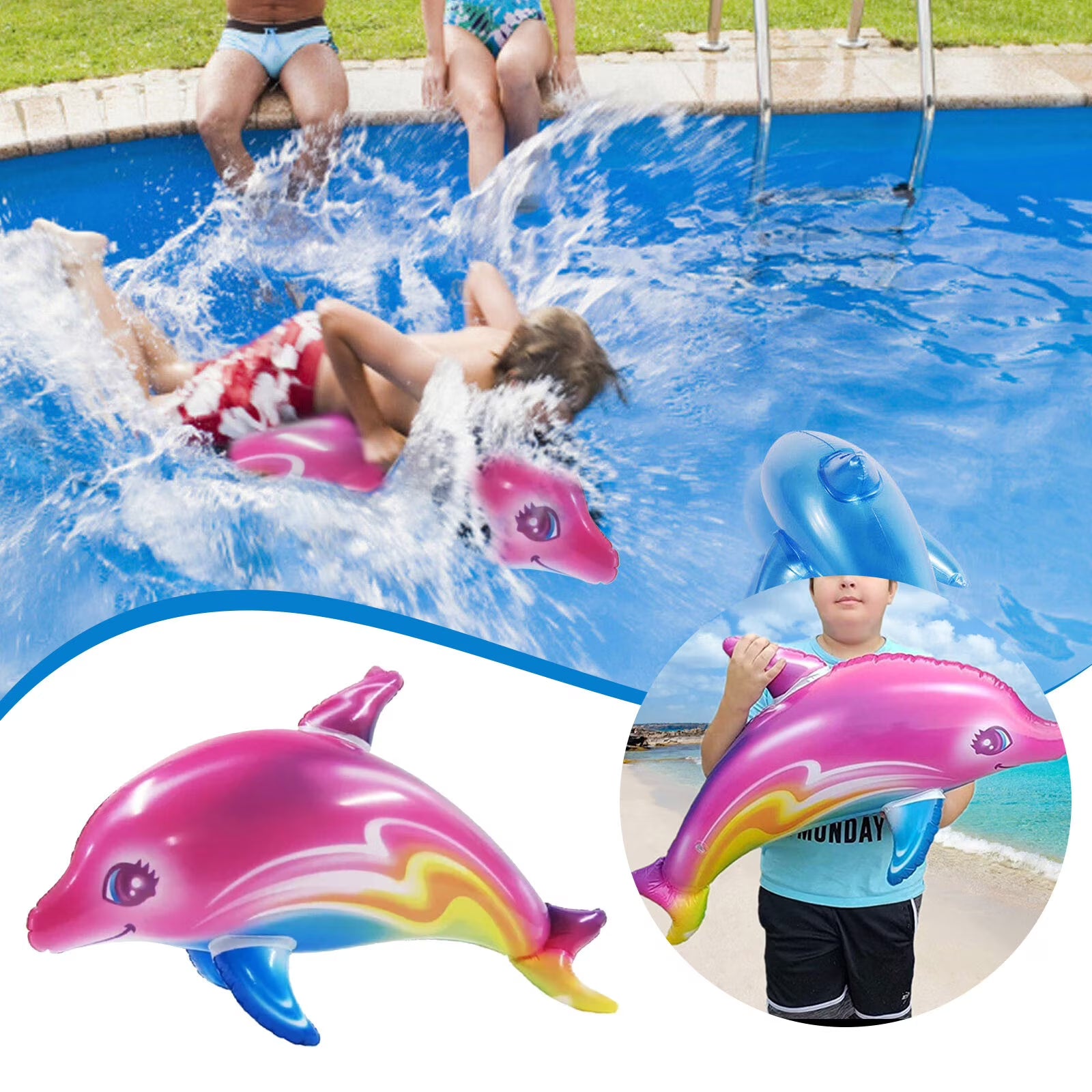 Inflatable Dolphin Pool Toy G287136