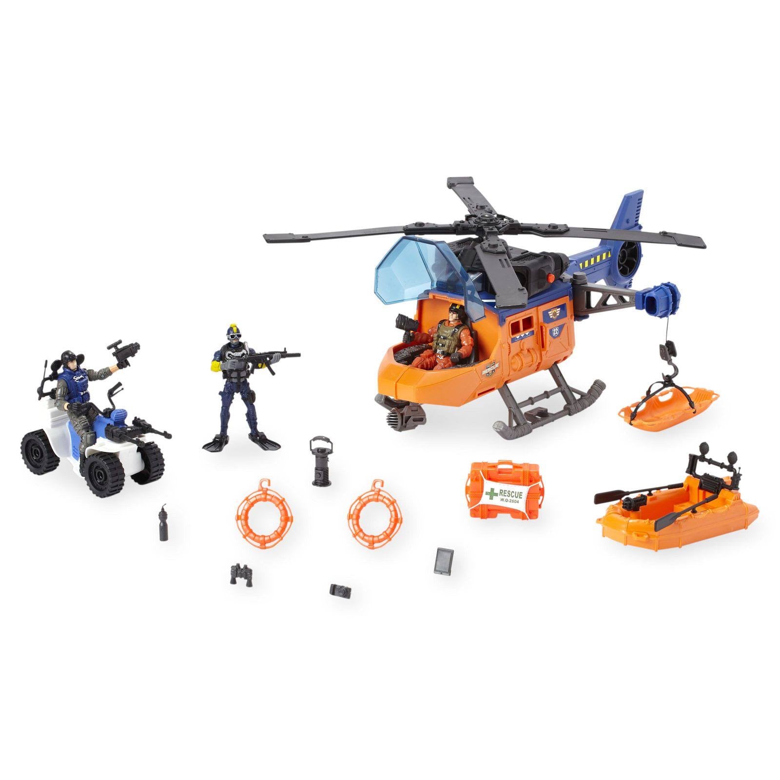 Rescue Helicopter Tactical Unit Playset M803