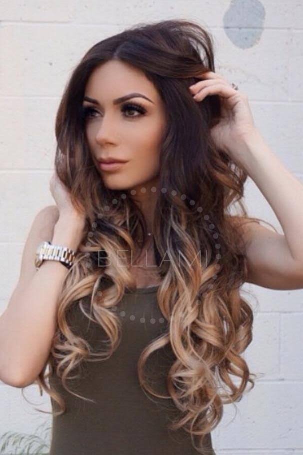 22x22 Ombre Hair Extensions Mochachino Brown/Dirty Blonde B9593