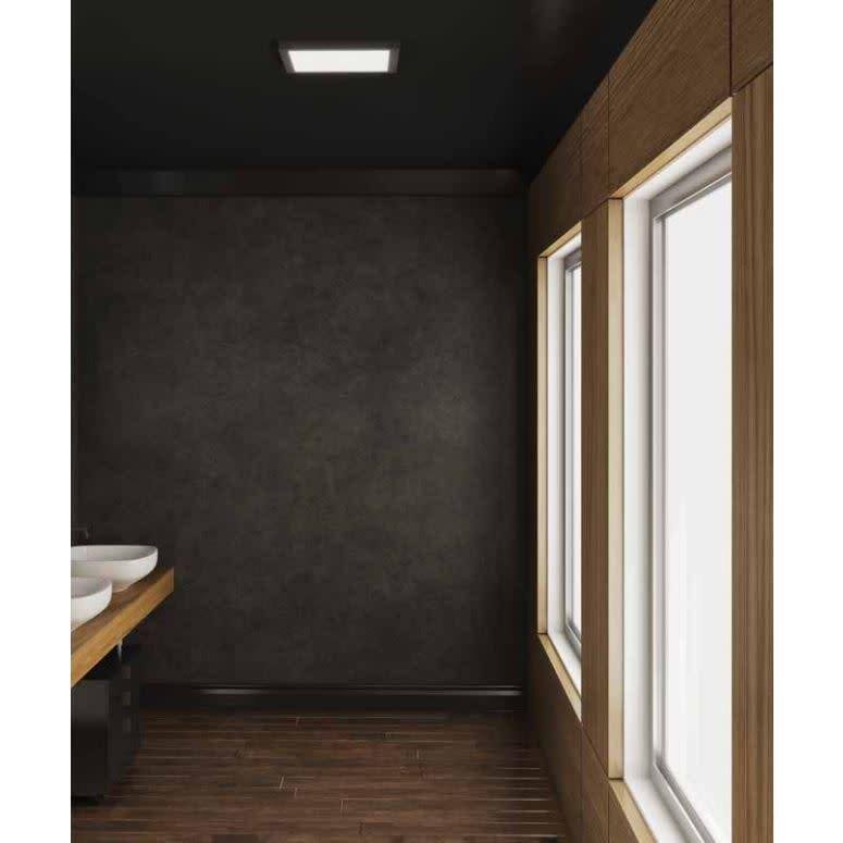 Satin Nickel LED Square Flush Mount Z584092