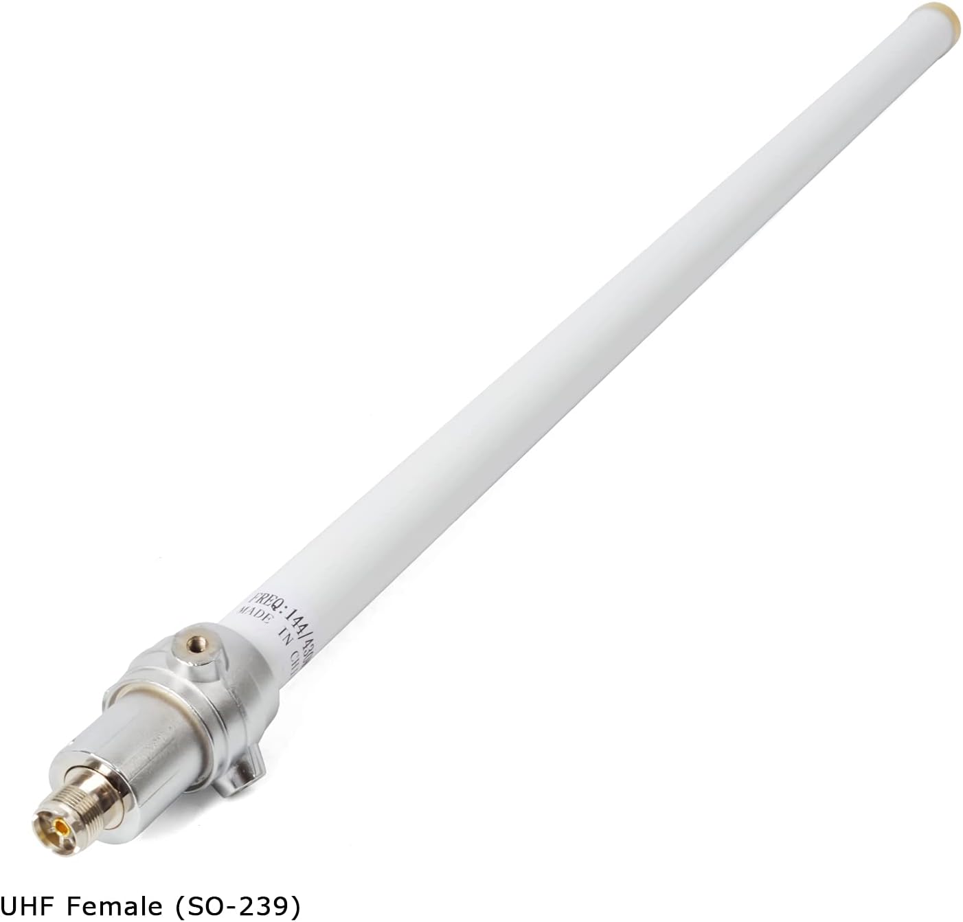 Dual Band Fiberglass Vertical Base Antenna with SO-239 Connector E64288