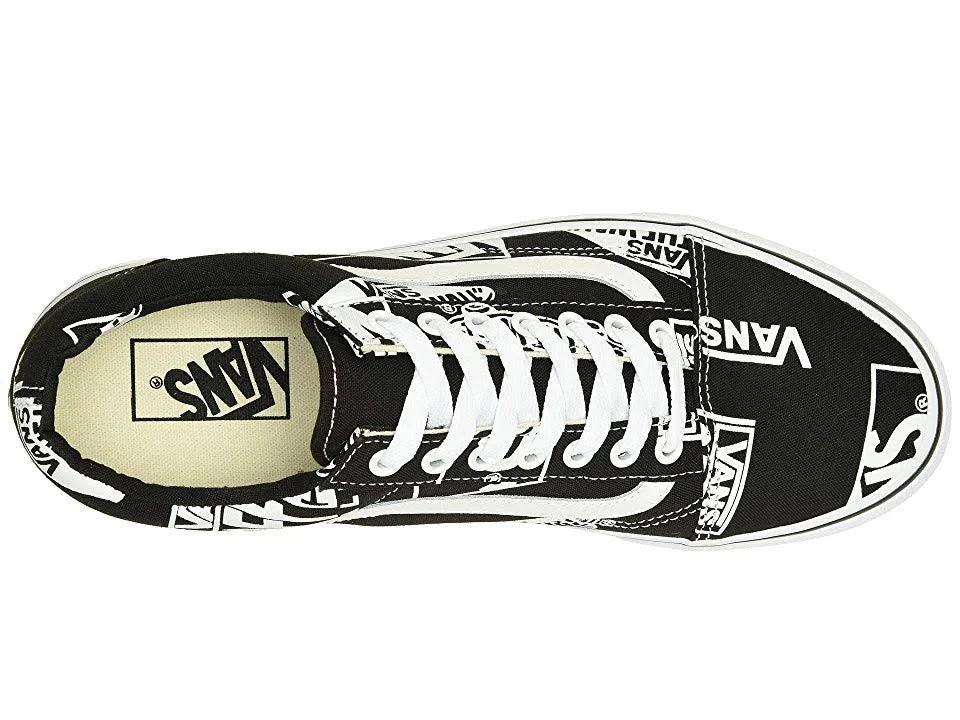 Black True White Vans Old Skool Shoes Q936658