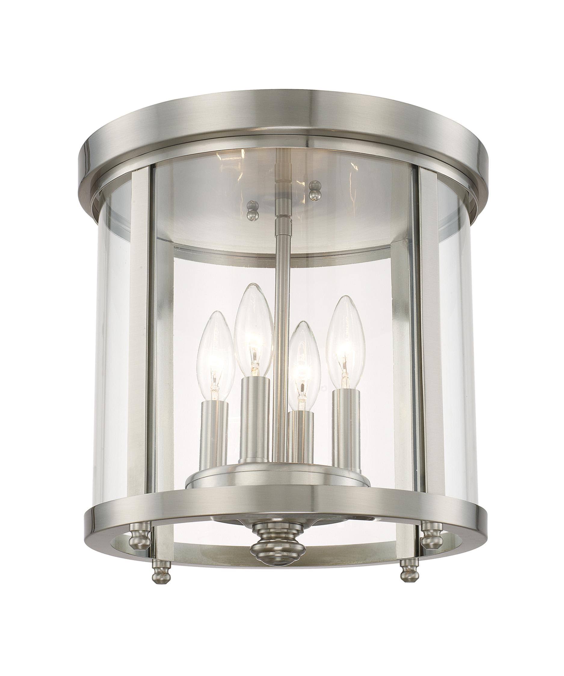 Brushed Nickel Flush Mount Light B706