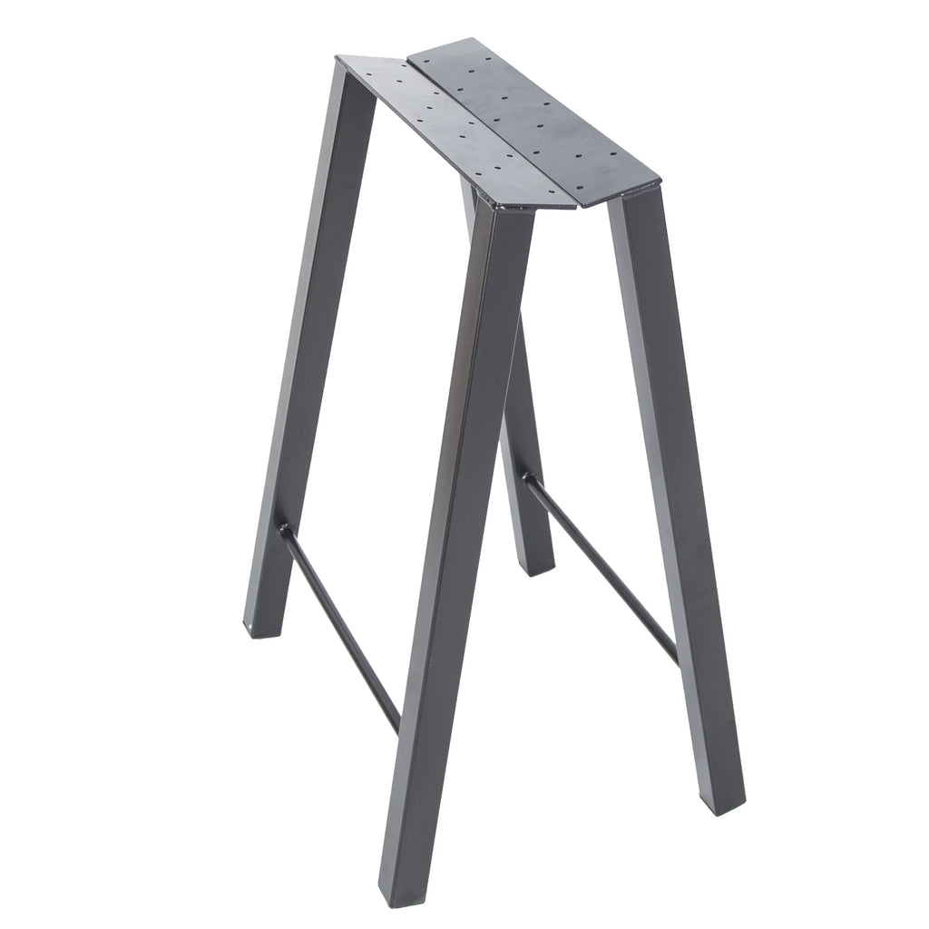 28"H×20"W Metal Table Legs Set of 2 Black H180383