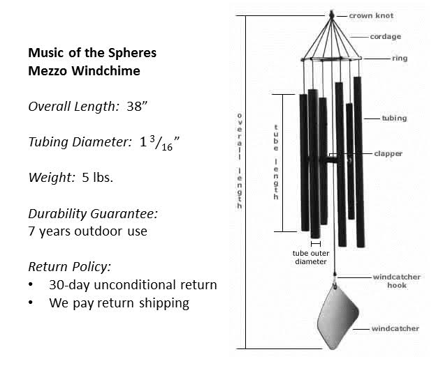Japanese Mezzo Wind Chime U7655