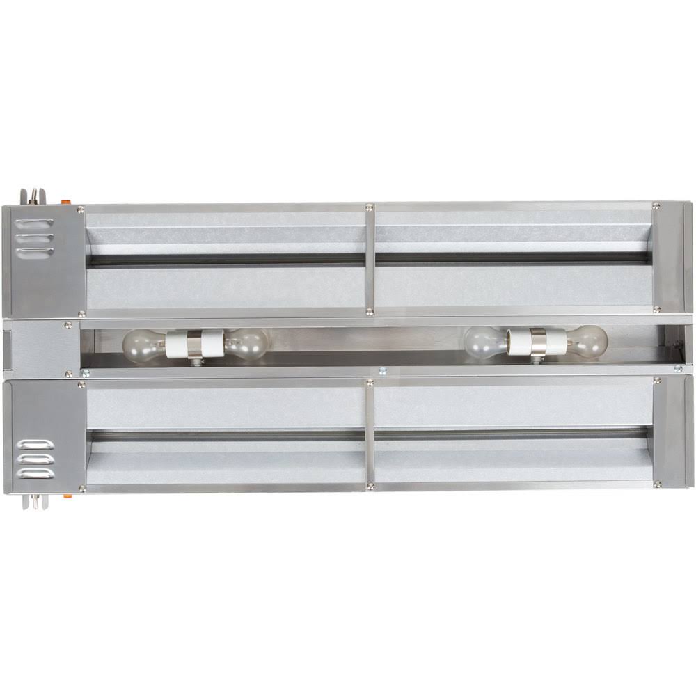 24" High Wattage Lighted Calrod Double Food Warmer with Toggle Controls Z91652