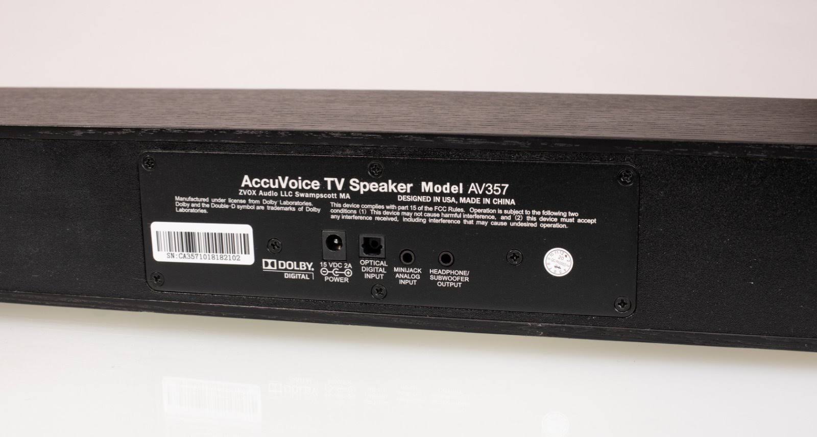 24x22 Wood TV Speaker with 12 Levels of Voice Boost L821