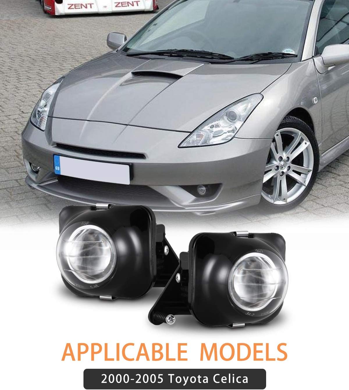 Fog Lights Assembly with Clear Lens 2PCS J1299