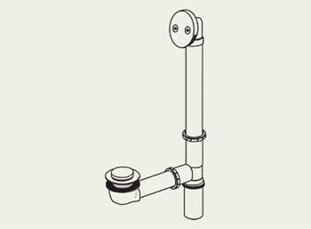Pearl Nickel Bath Waste Assembly O466658