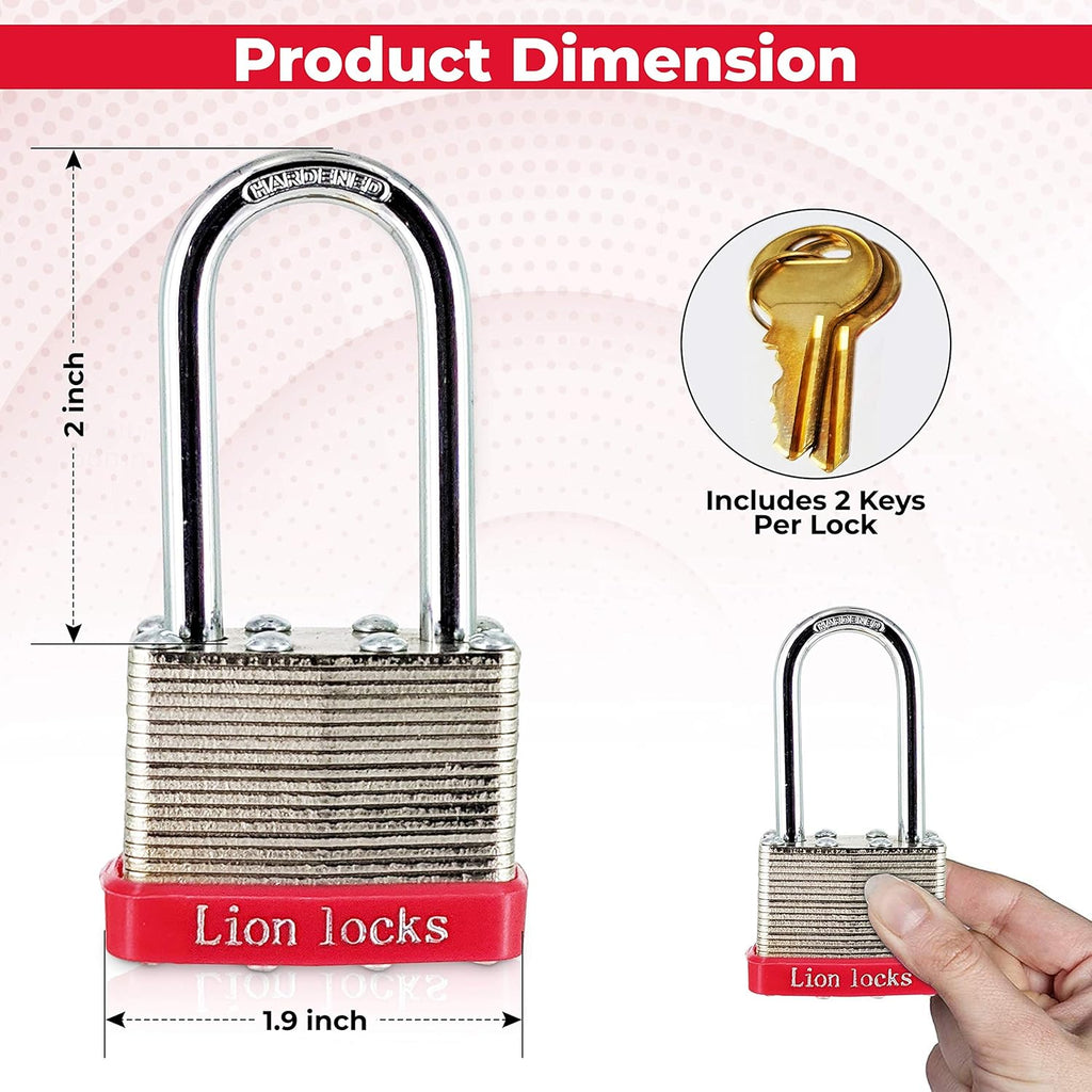 24 Keyed-Alike Padlocks, 48 Keys, Hardened Steel Case, Brass Pin Cylinder R26553