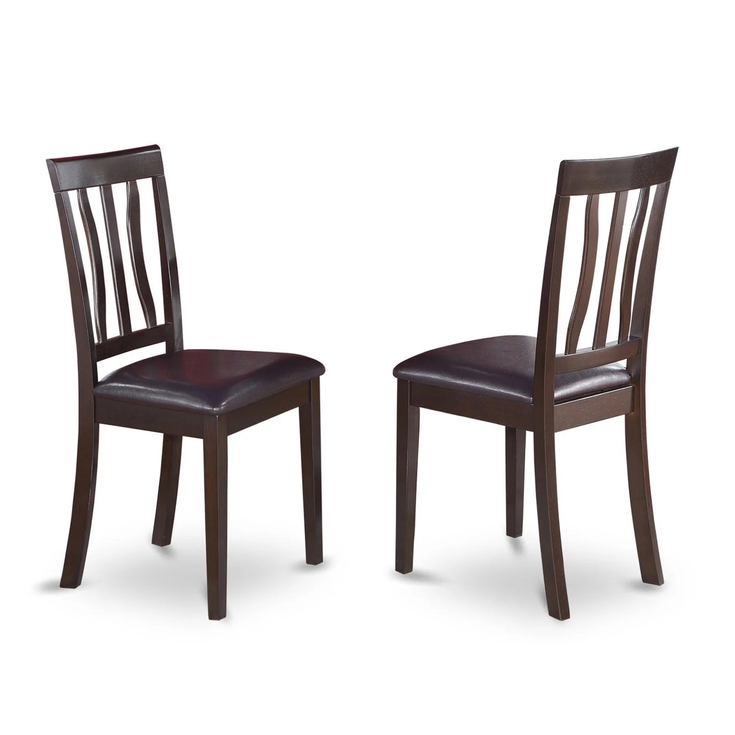 5 Piece Rectangular Dining Table Set with Faux Leather Seat Chairs L2101