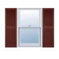 14 1/2 inchw x 64 inchh Vinyl Cathedral Top Center Mullion Open Louver Shutter A30173