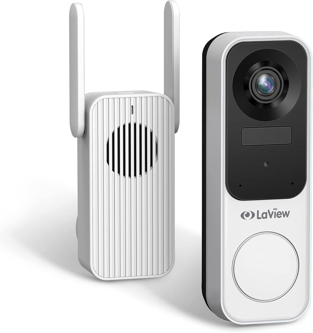 Wireless 2K Doorbell Camera with Base Station, Night Vision, Two-Way Audio T85720