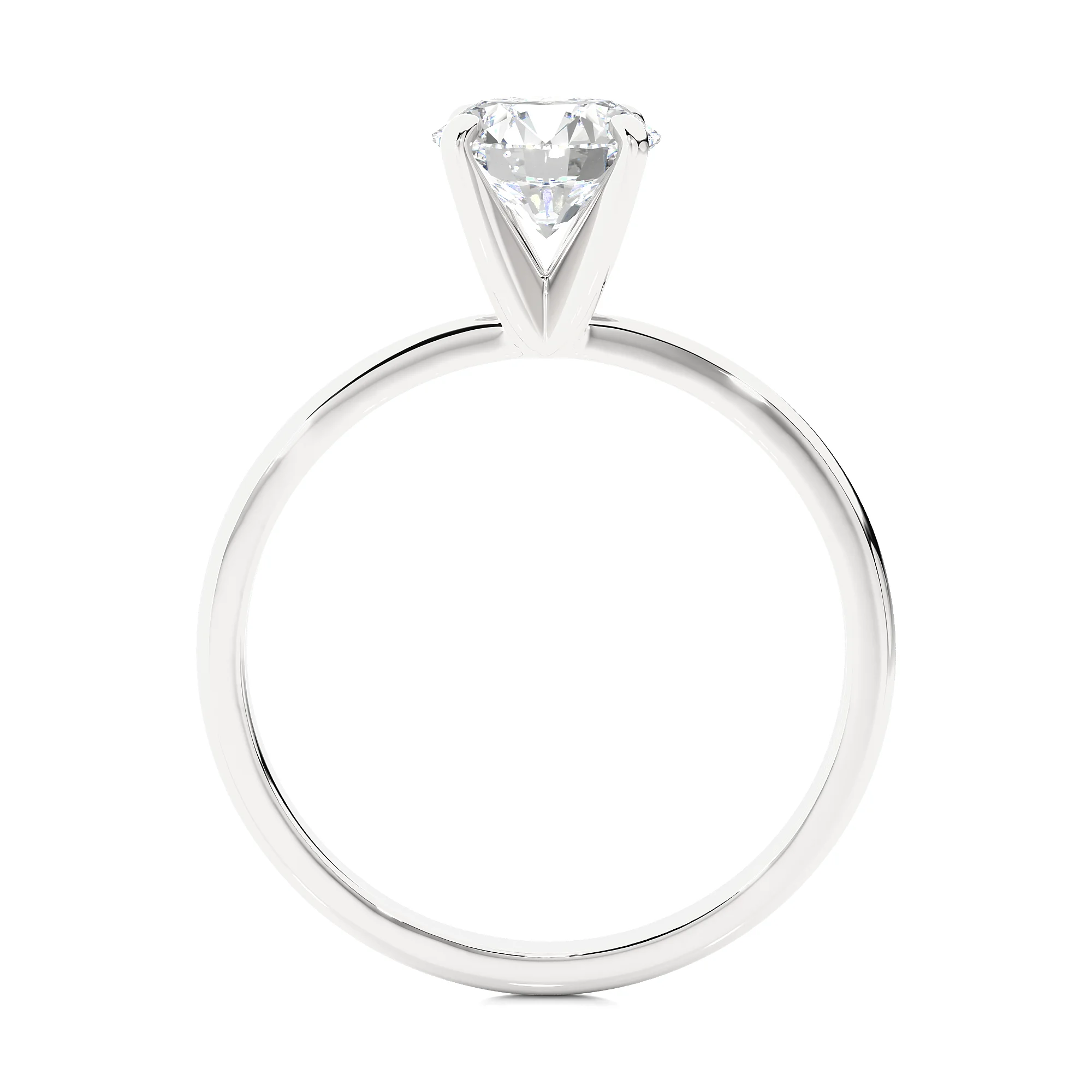 14k White Gold Solitaire Engagement Ring F582422