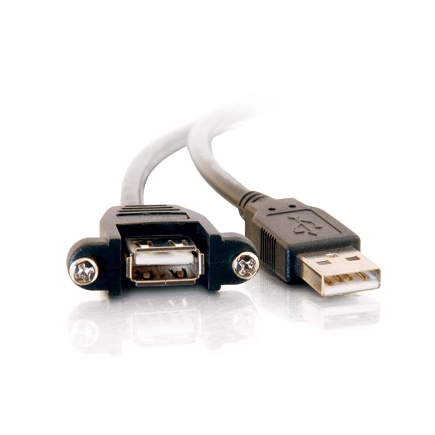 Black 3 Feet USB 2.0 A Male to A Female Cable I99852