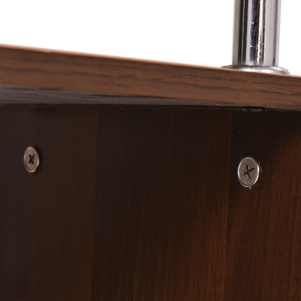 4-Tier Wooden Bookcase Bookshelf Y58698