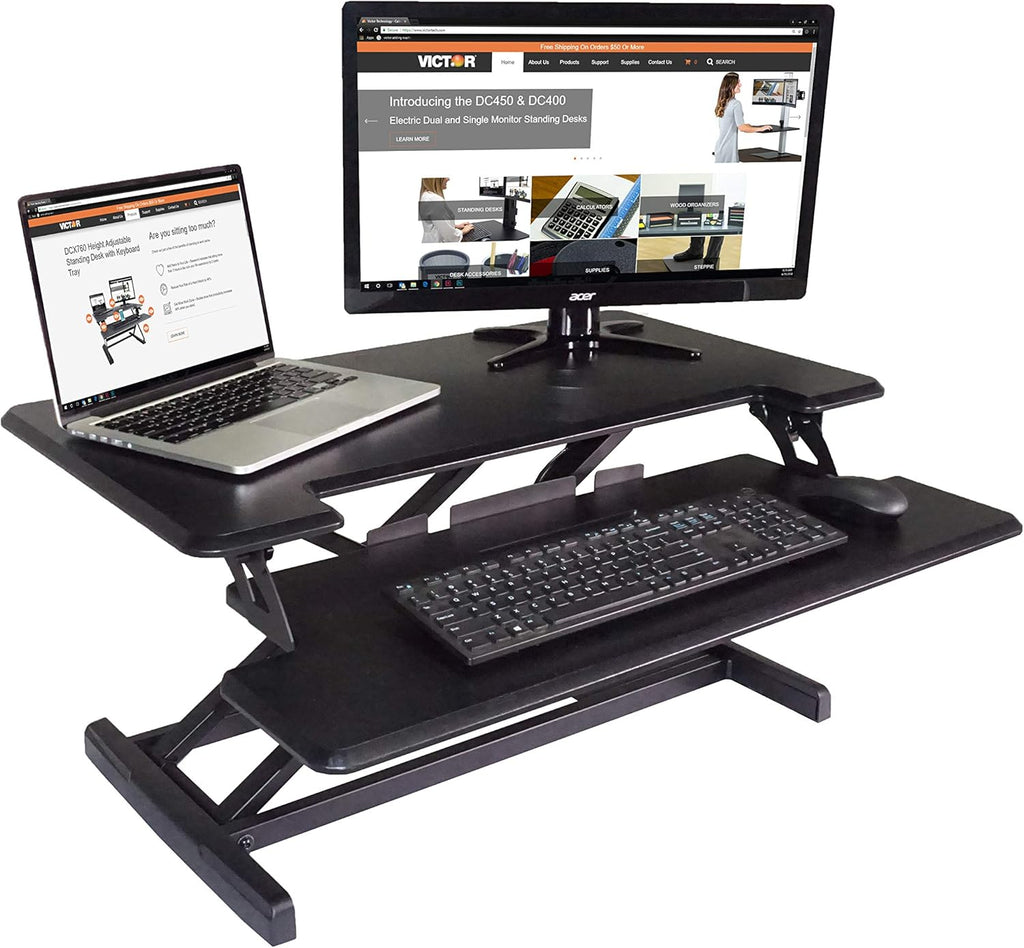Black Height Adjustable Standing Desk M249
