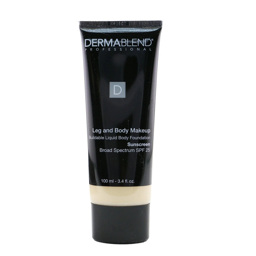 Leg and Body Make Up Liquid Body Foundation Sunscreen Broad Spectrum SPF 25 - #Deep Natural 100ml/3.4oz X6309