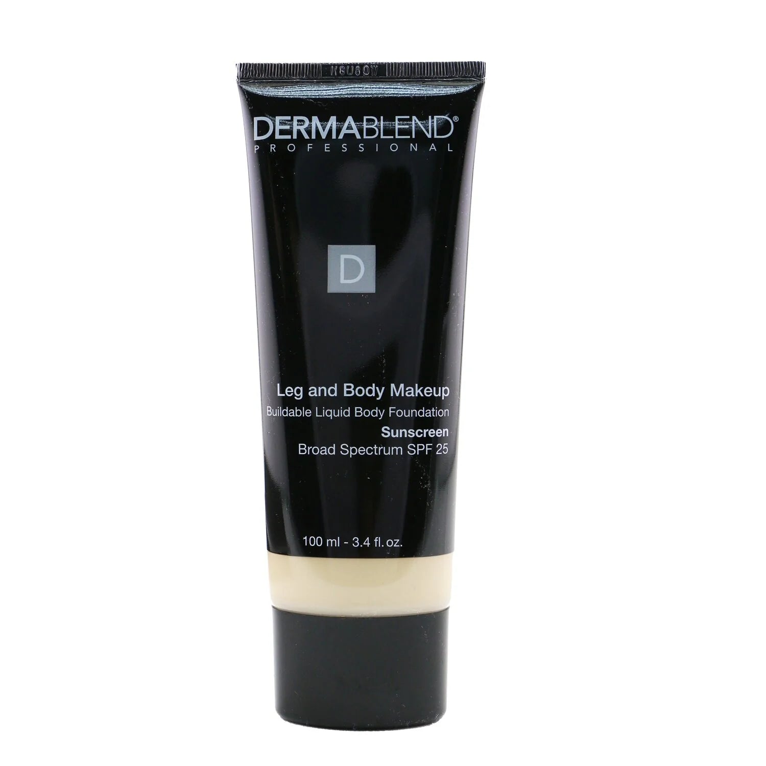 Leg and Body Make Up Liquid Body Foundation Sunscreen Broad Spectrum SPF 25 - #Deep Natural 100ml/3.4oz X6309