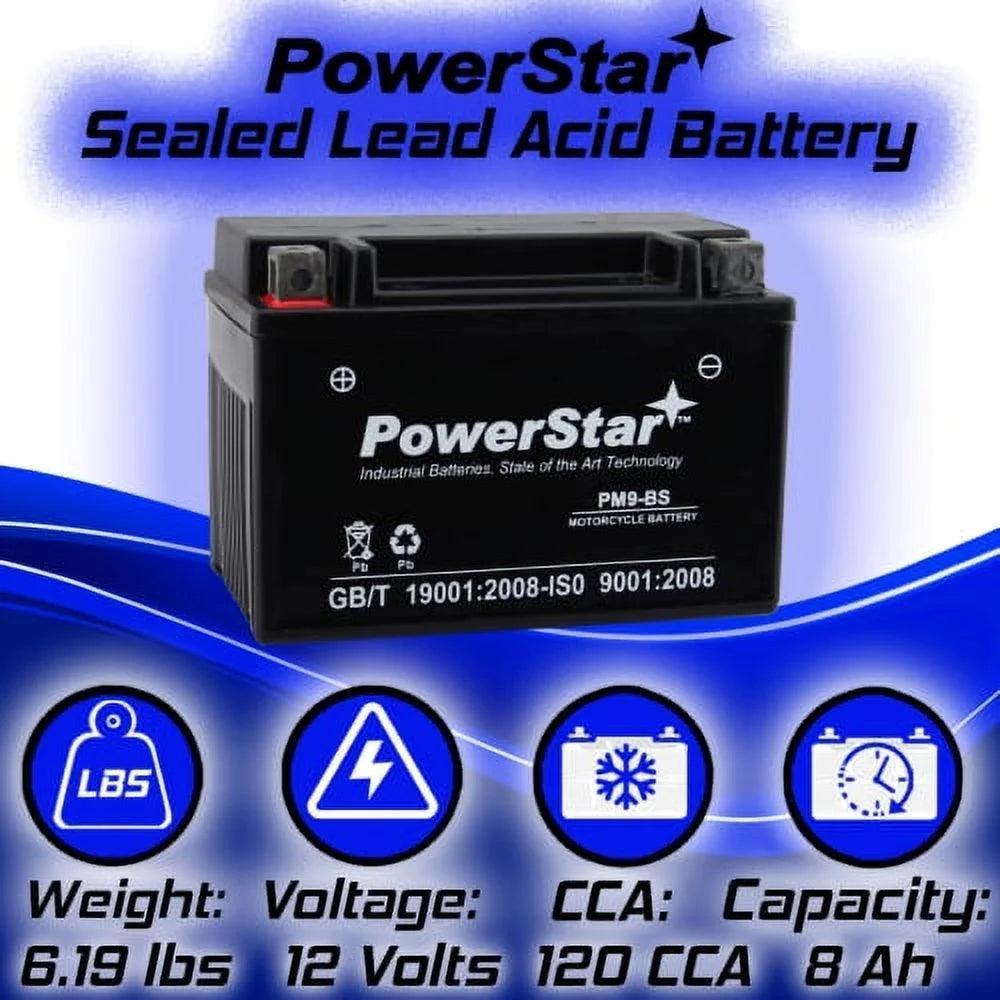 Motorcycle Battery Compatible with Kawasaki ZX636 Ninja ZX-6R ABS KRT Edition 2016 to 2019 O299