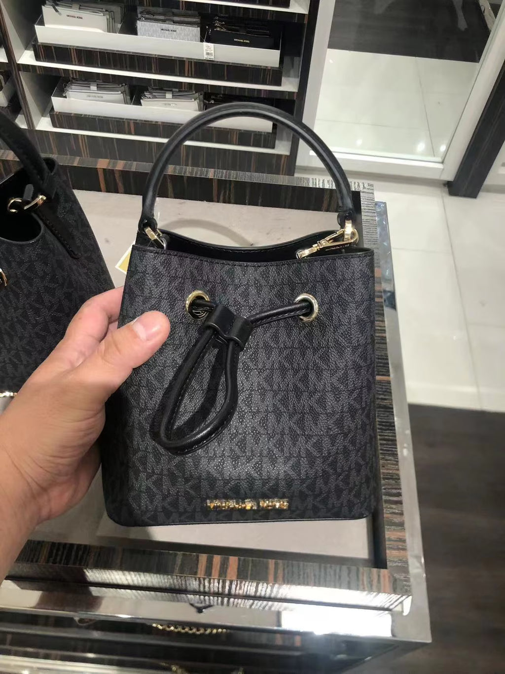 Black Small Logo Crossbody Bag M506