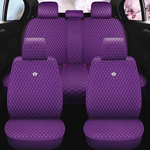 Leather Auto Seat Covers 9pcs Front Rear Seat Covers B765736